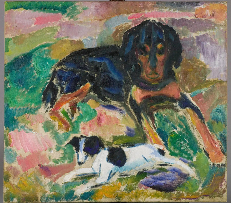 Big and Small Dogs - Edvard Munch