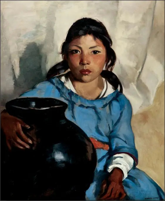 Gregorita with the Santa Clara Bowl - Robert Henri