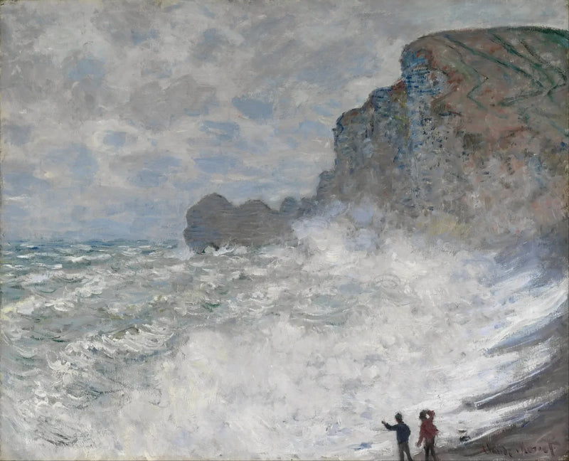 Bad weather in Étretat W826 - Claude Monet