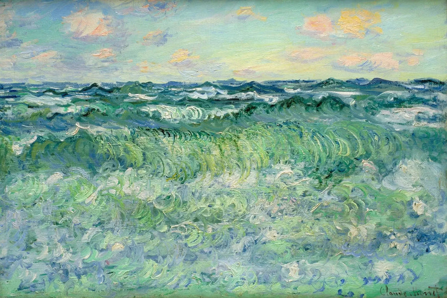 Big seas in Pourville W1444 - Claude Monet