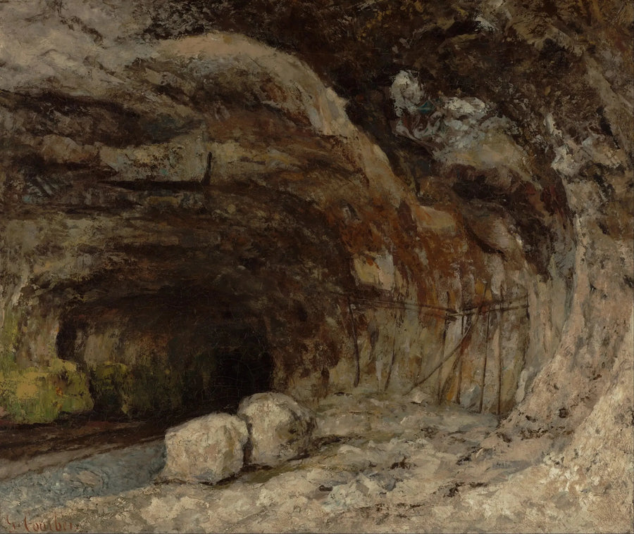 Sarrazine Cave near Nans-sous-Sainte-Anne - Gustave Courbet