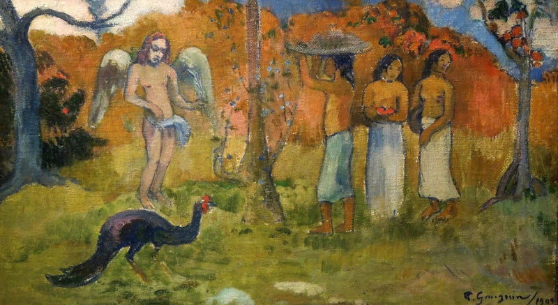 Group with an Angel - Paul Gauguin