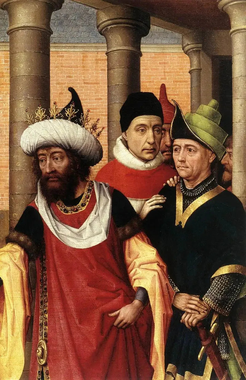 Group of men (fragment) - Rogier van der Weyden