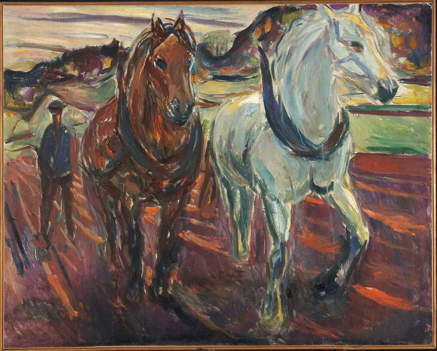 Draft Horses - Edvard Munch