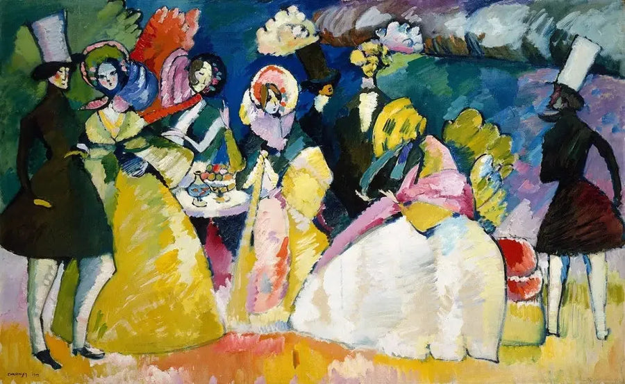 Group in Crinolines - Vassily Kandinsky