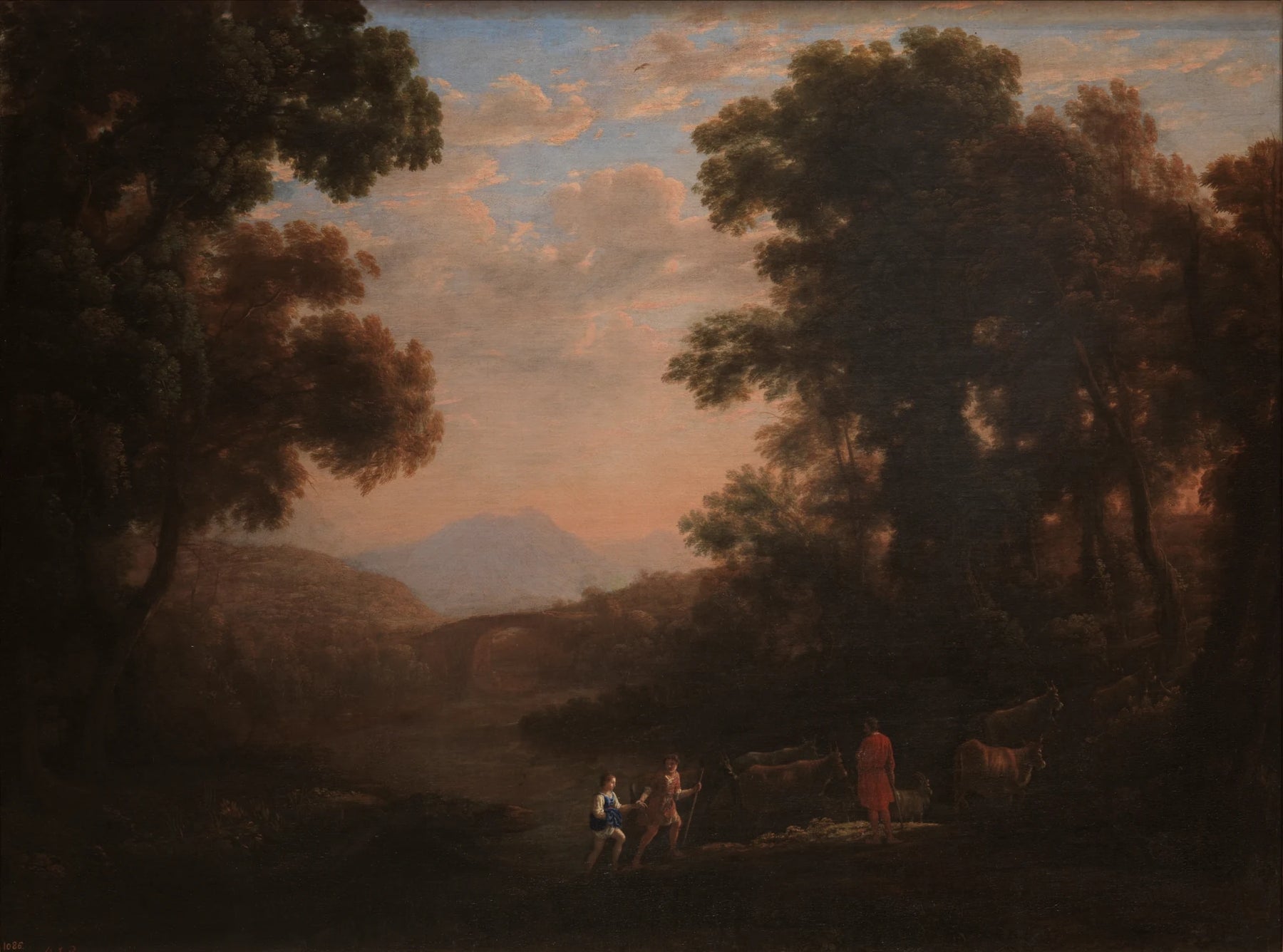 Gué d'une rivière - Claude Gellée