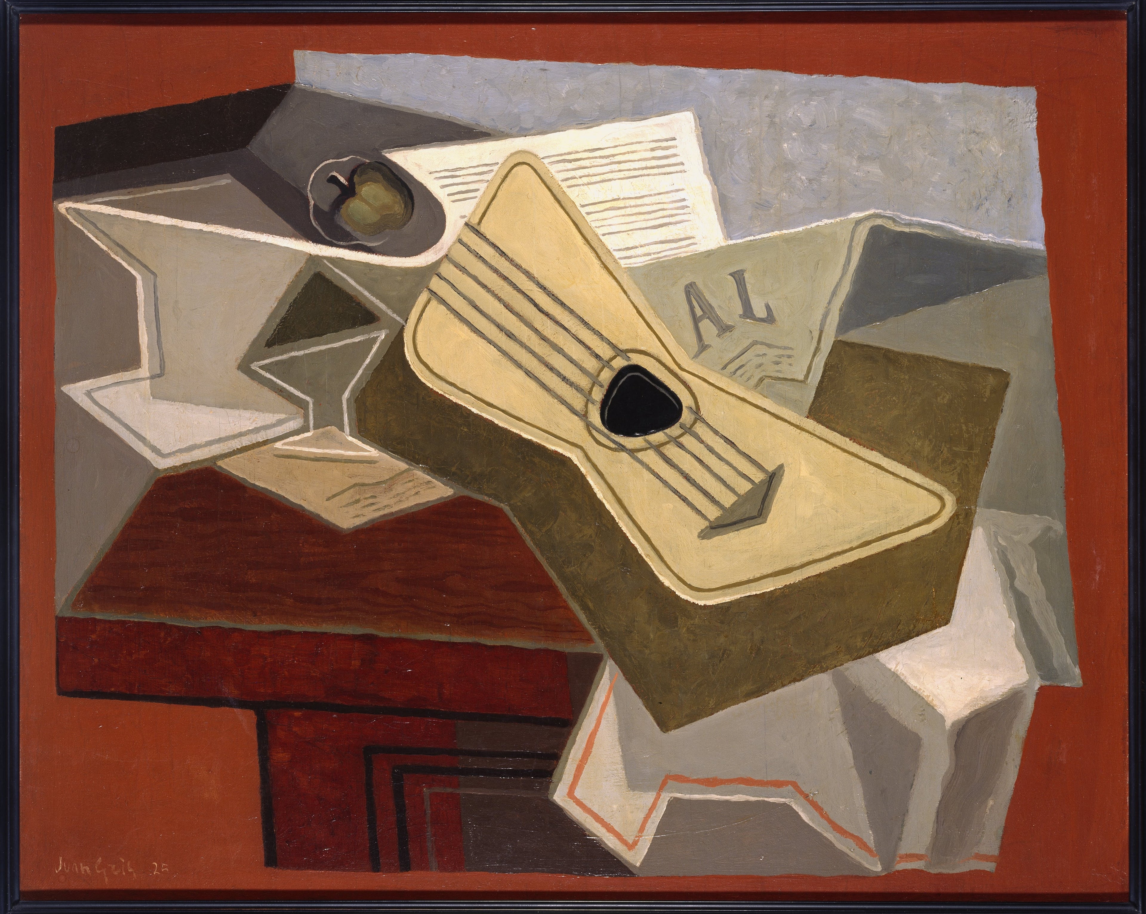 Guitar and Journal - Juan Gris