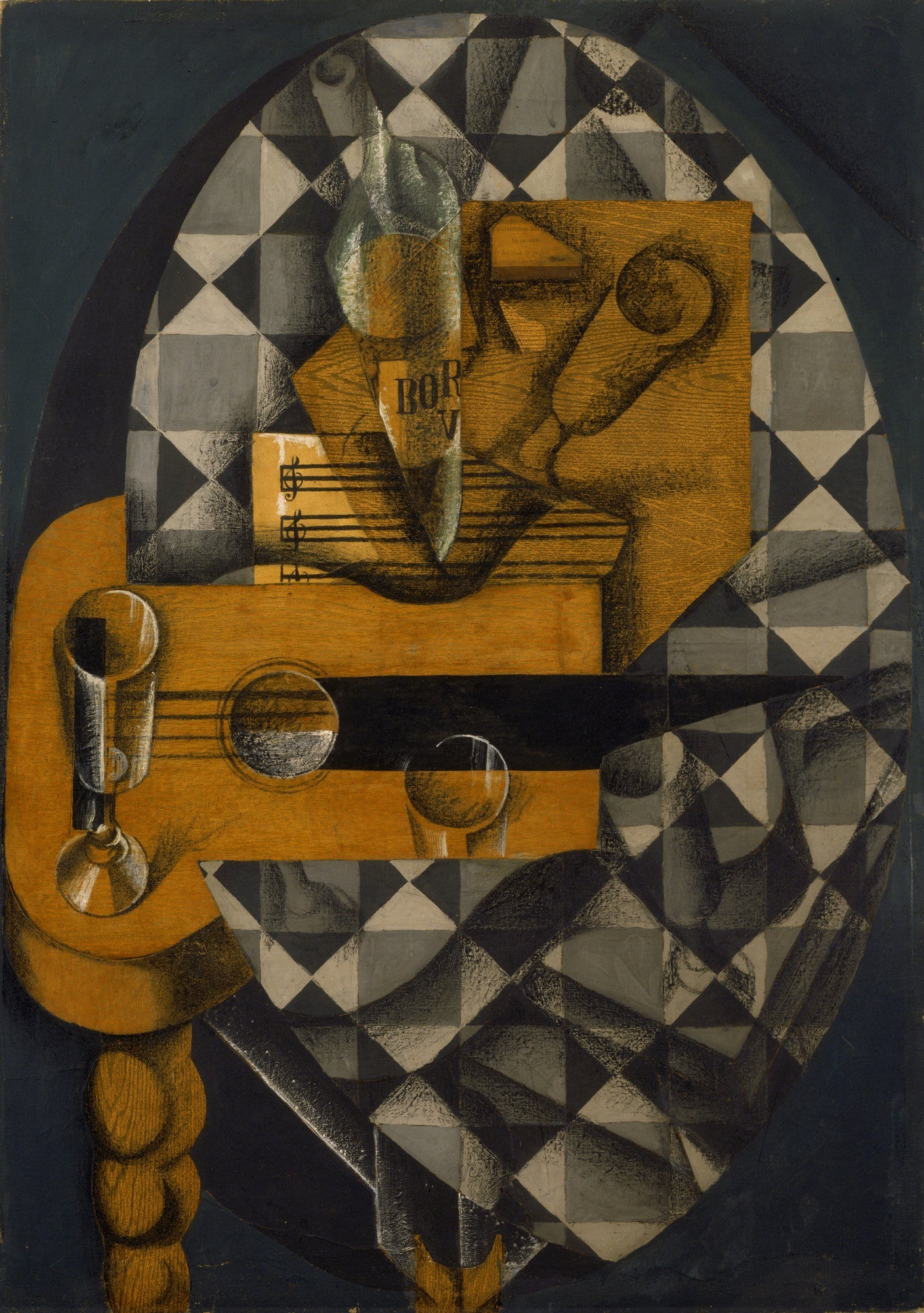 Guitar and glasses - Juan Gris
