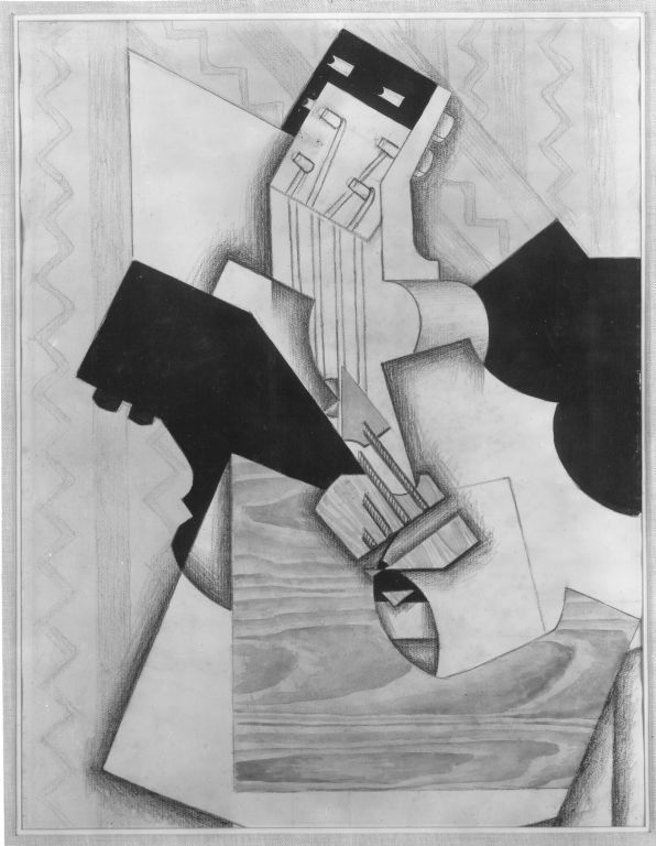 Guitar on a table - Juan Gris