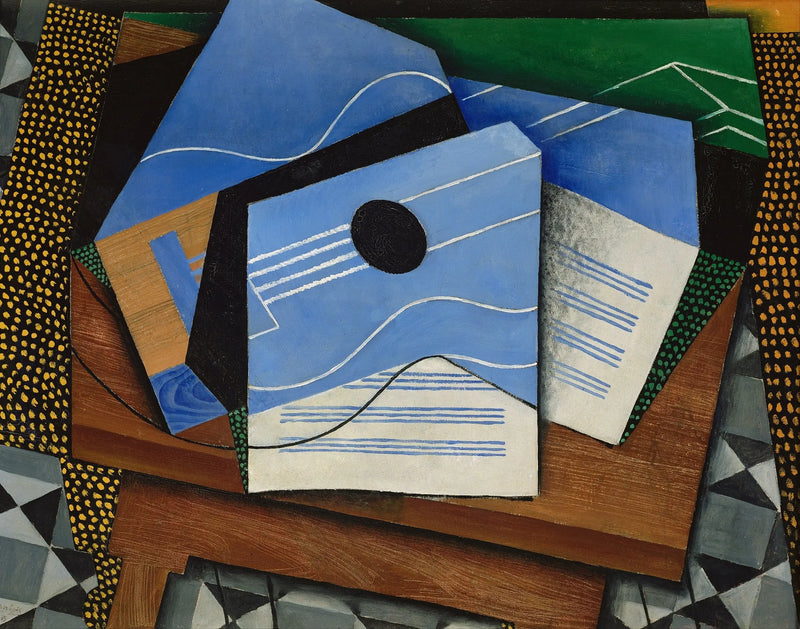 Guitar on a table - Juan Gris