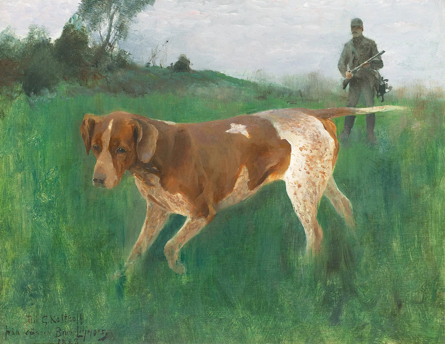 Gustaf Kolthoff hunting - Bruno Liljefors