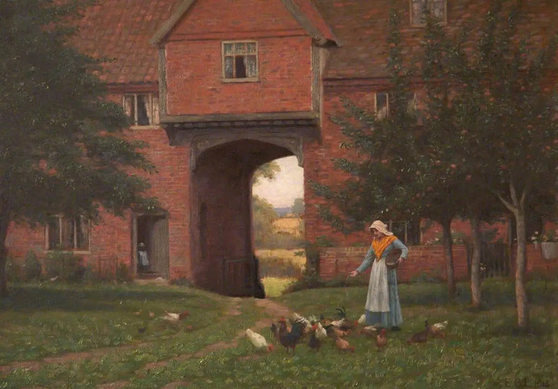 Hales Old Hall, Hales Green, near Norwich, Norfolk - Edmund Blair Leighton