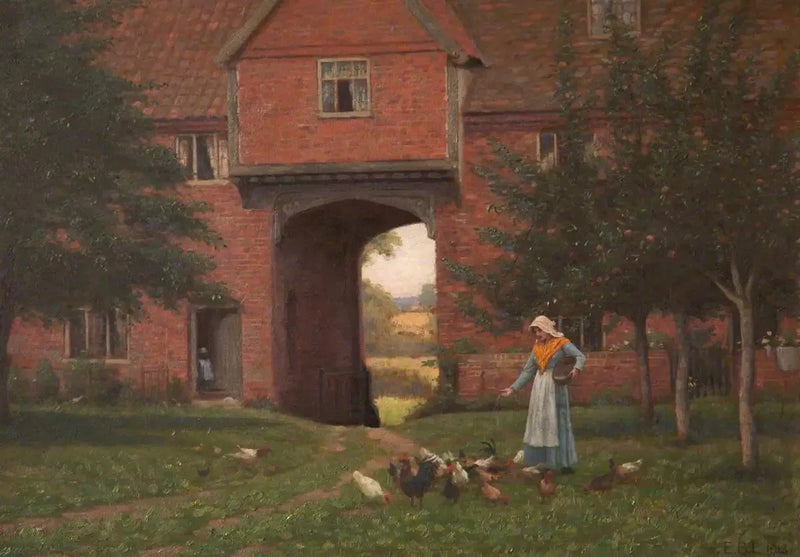 Hales Old Hall, Hales Green, near Norwich, Norfolk - Edmund Blair Leighton