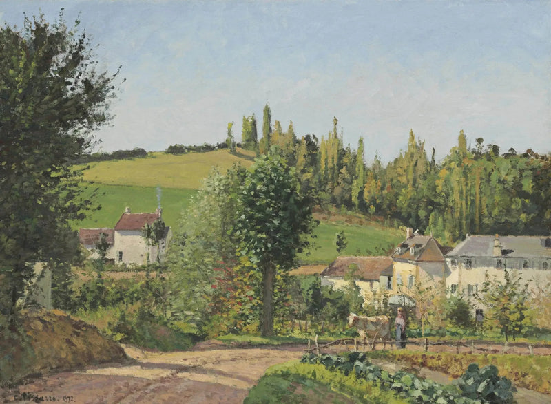 Hamlet near Pontoise - Camille Pissarro