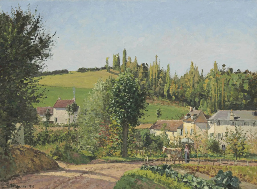 Hamlet near Pontoise - Camille Pissarro