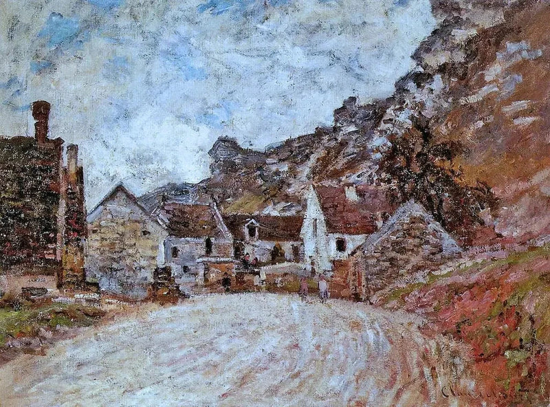 The Hamlet of Chantemesle at the foot of the rock W588 - Claude Monet