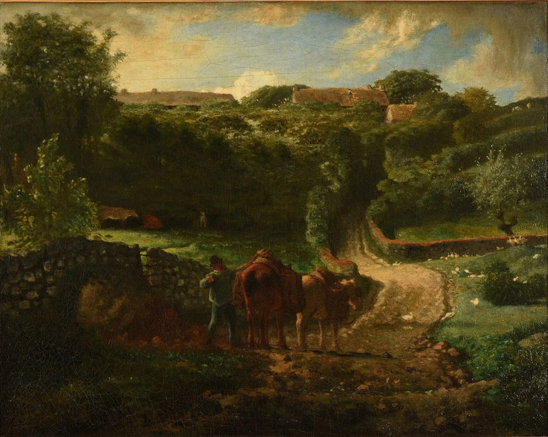 Hameau Cousin in Gréville - Jean-François Millet