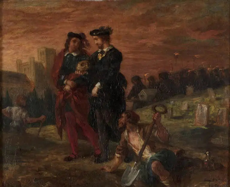 Hamlet and Horatio in the Cemetery - Eugène Delacroix