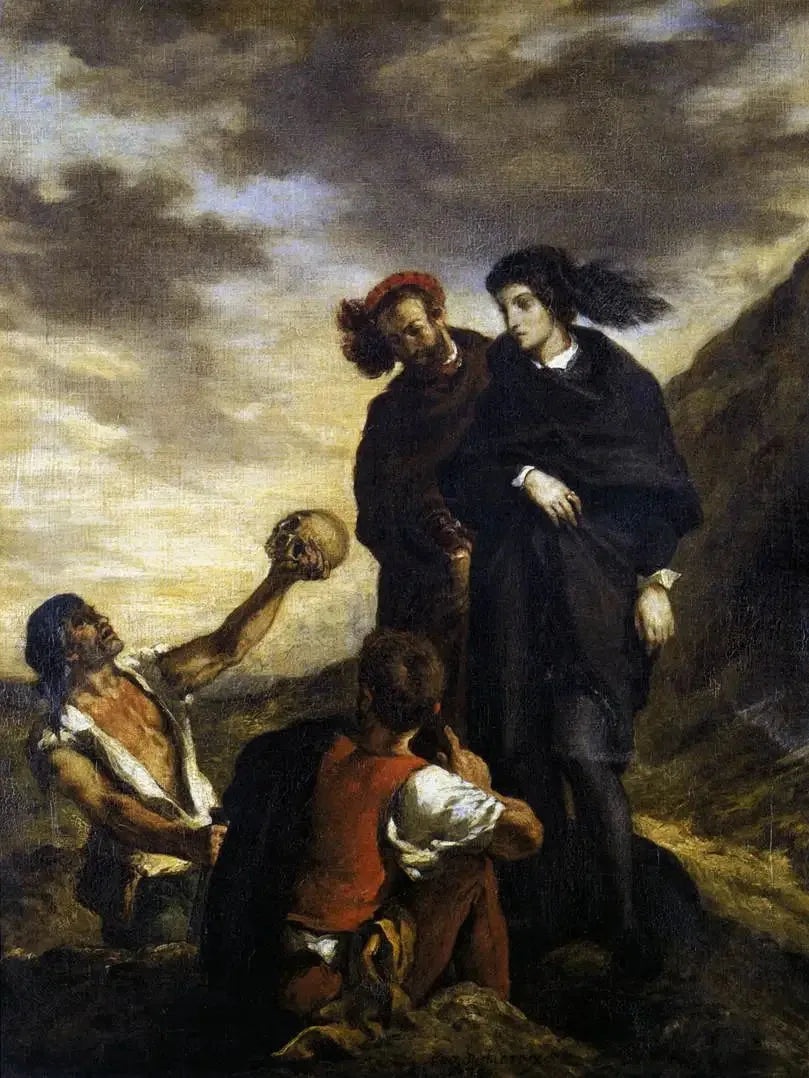 Hamlet and Horatio in the Cemetery - Eugène Delacroix