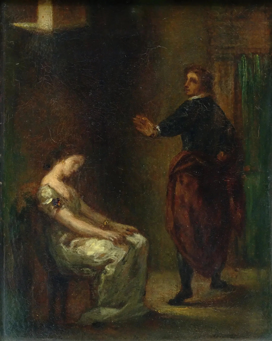Hamlet and Ophelia - Eugène Delacroix