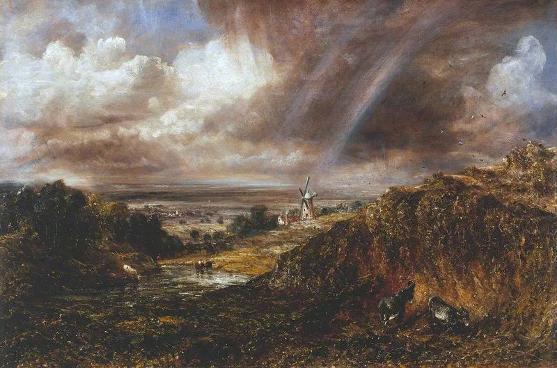Hampstead Heath with a rainbow - John Constable