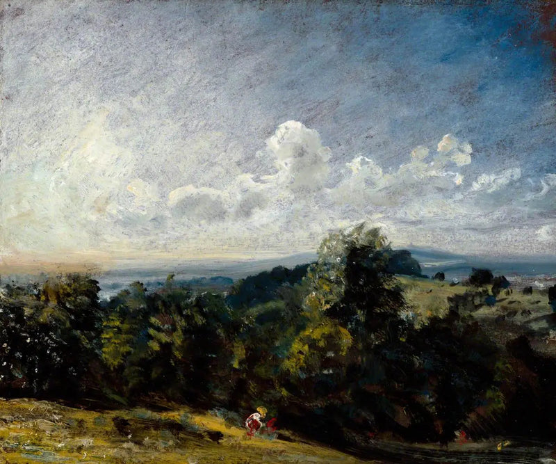 Hampstead Heath, view towards the west in the direction of Harrow I - John Constable