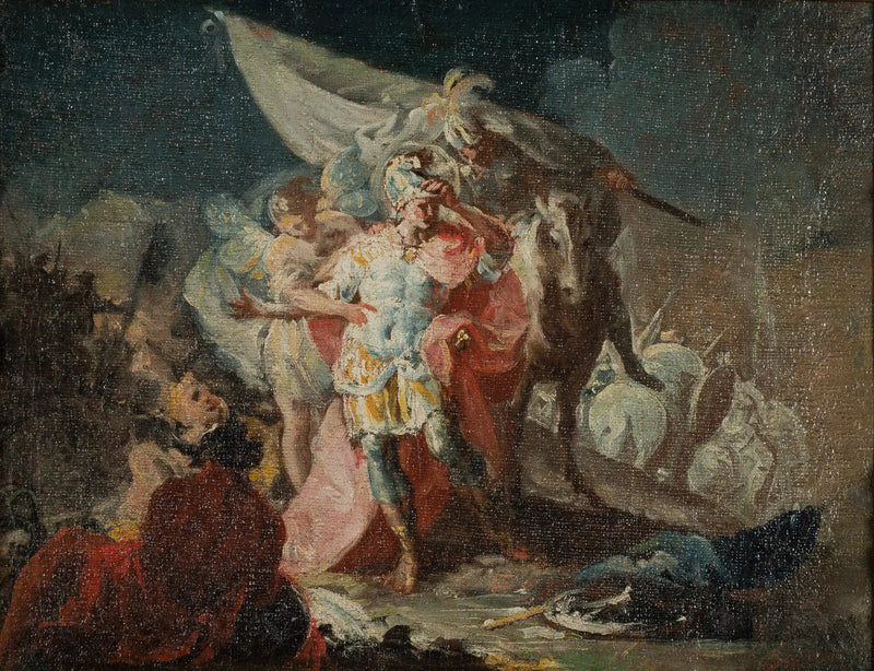 Hannibal the Conqueror Observing Italy for the First Time from the Alps (Sketch) - Francisco de Goya
