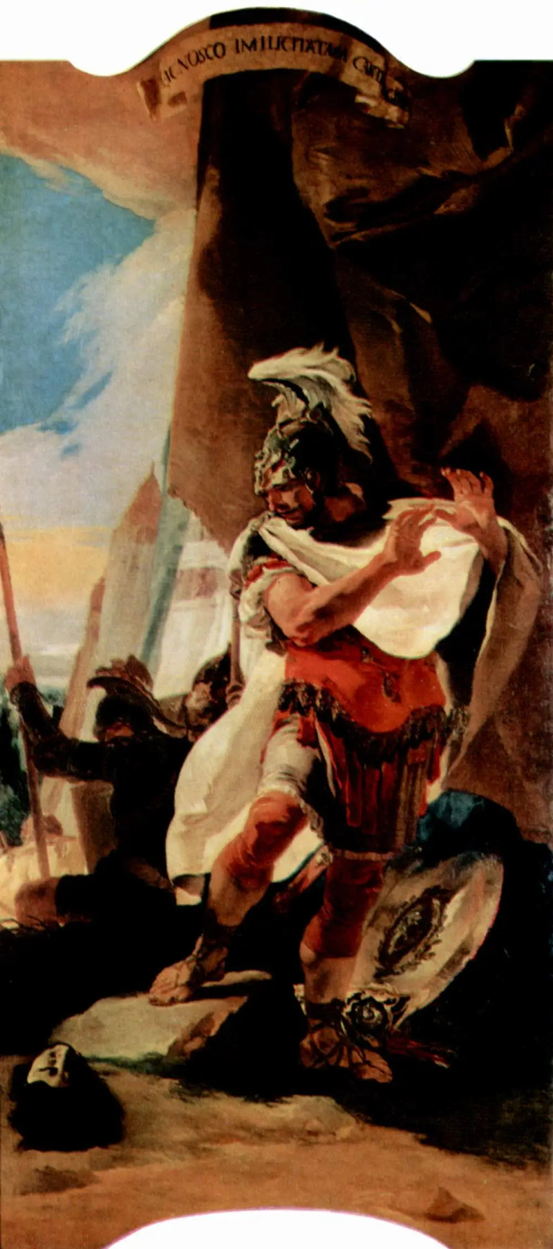 Hannibal Recognizes the Head of His Brother Hasdrubal - Giovanni Battista Tiepolo