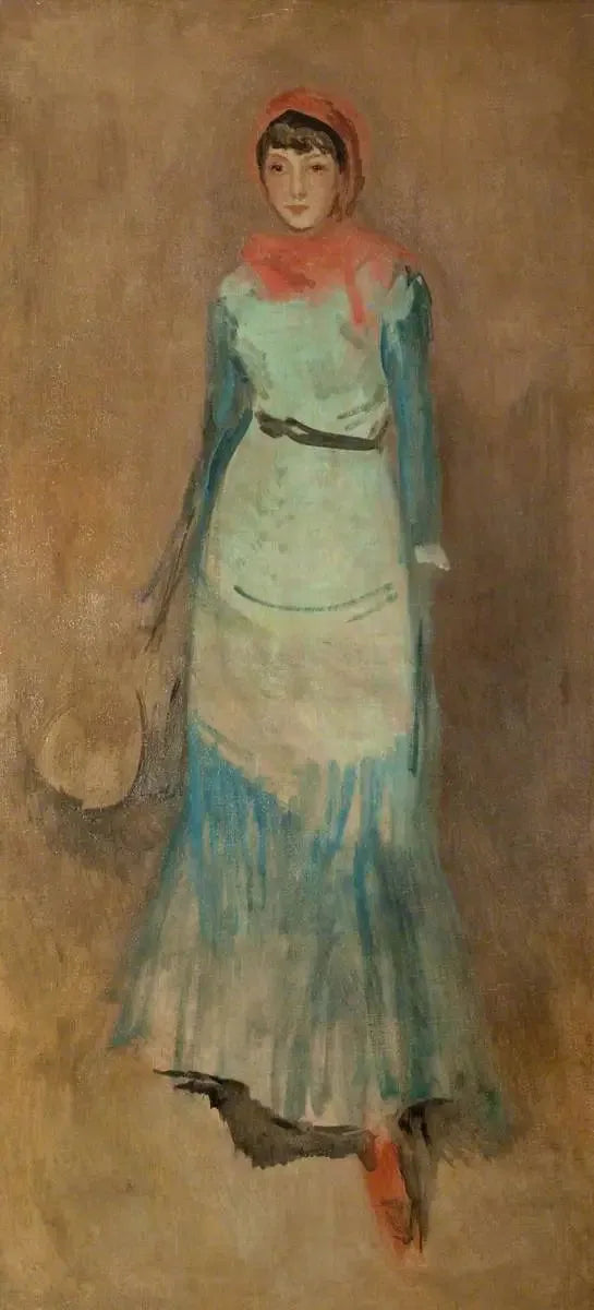 Harmony in Coral and Blue: Miss Finch - James Abbott McNeill Whistler