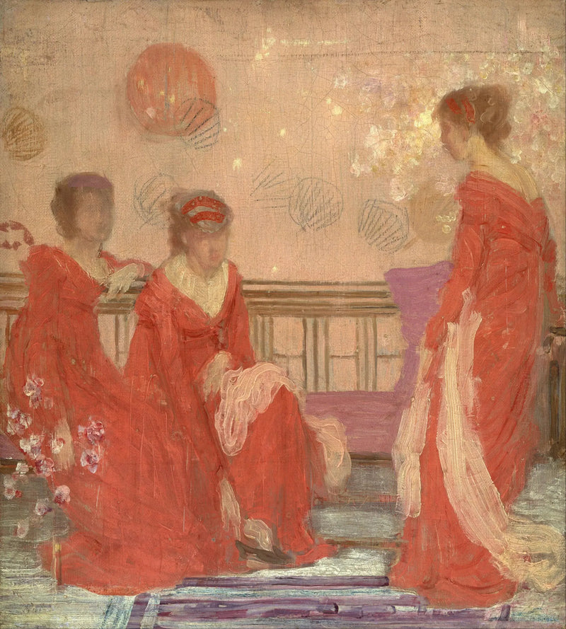 Harmony in Flesh and Red - James Abbott McNeill Whistler