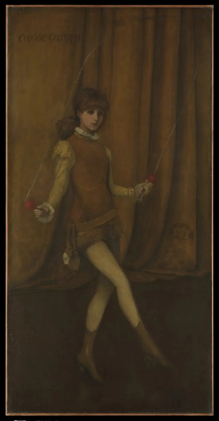Harmony in Yellow and Gold: The Girl in Gold — Connie Gilchrist - James Abbott McNeill Whistler