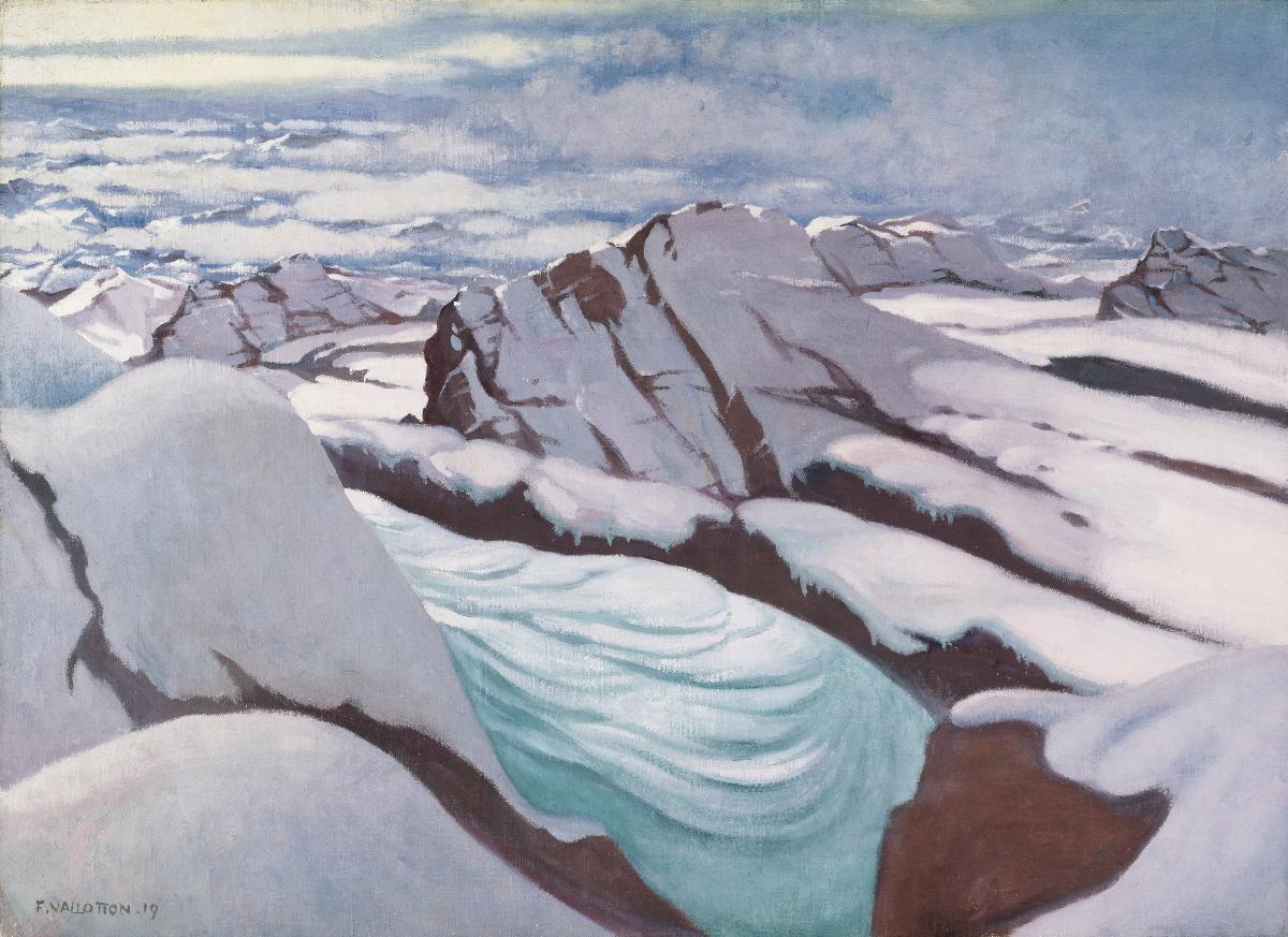Hautes Alpes, glaciers et pics neigeux - Felix Vallotton