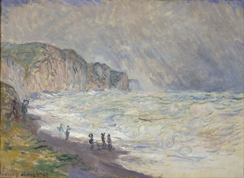 Rough seas in Pourville, NMWA W1444 - Claude Monet