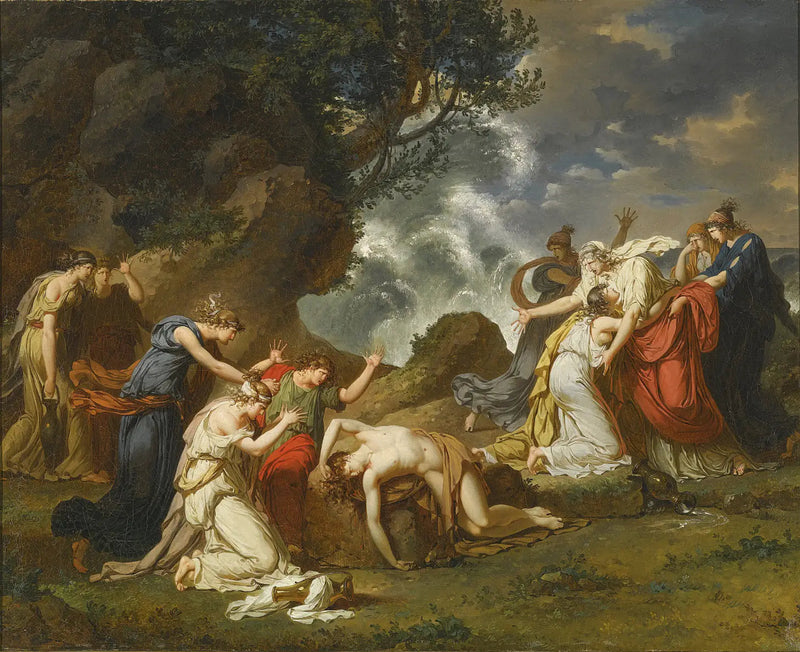 Hécube discovering the body of her son Polydore - Charles Meynier