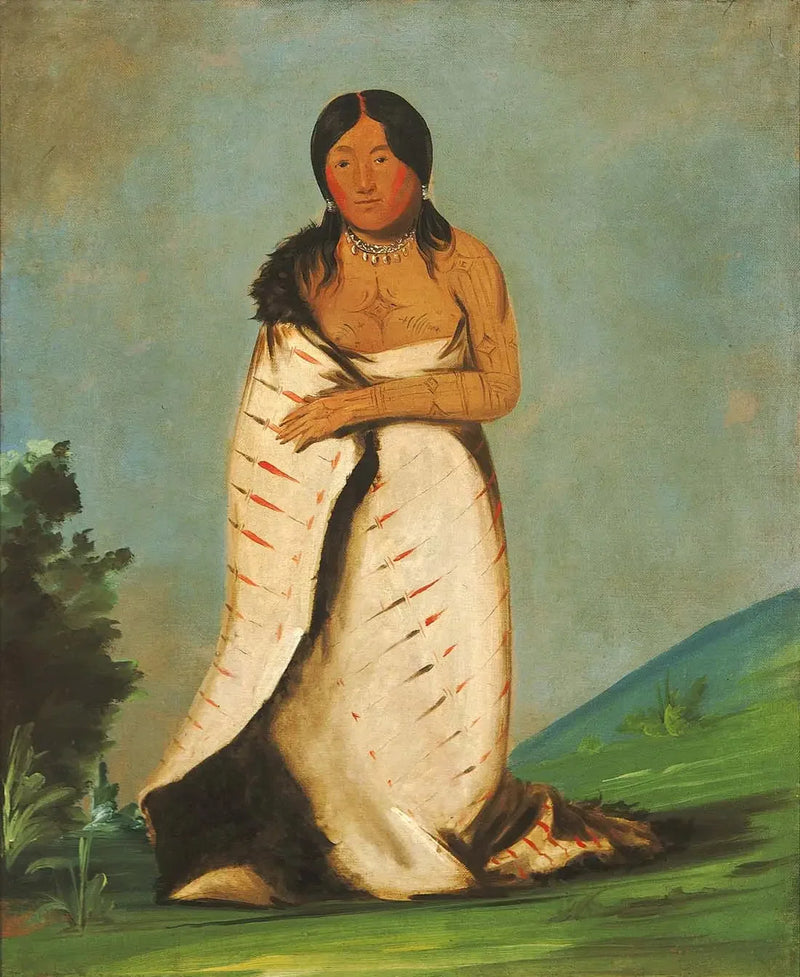 Hee-láh-dee, Pure Fountain, Smoke's Wife - George Catlin