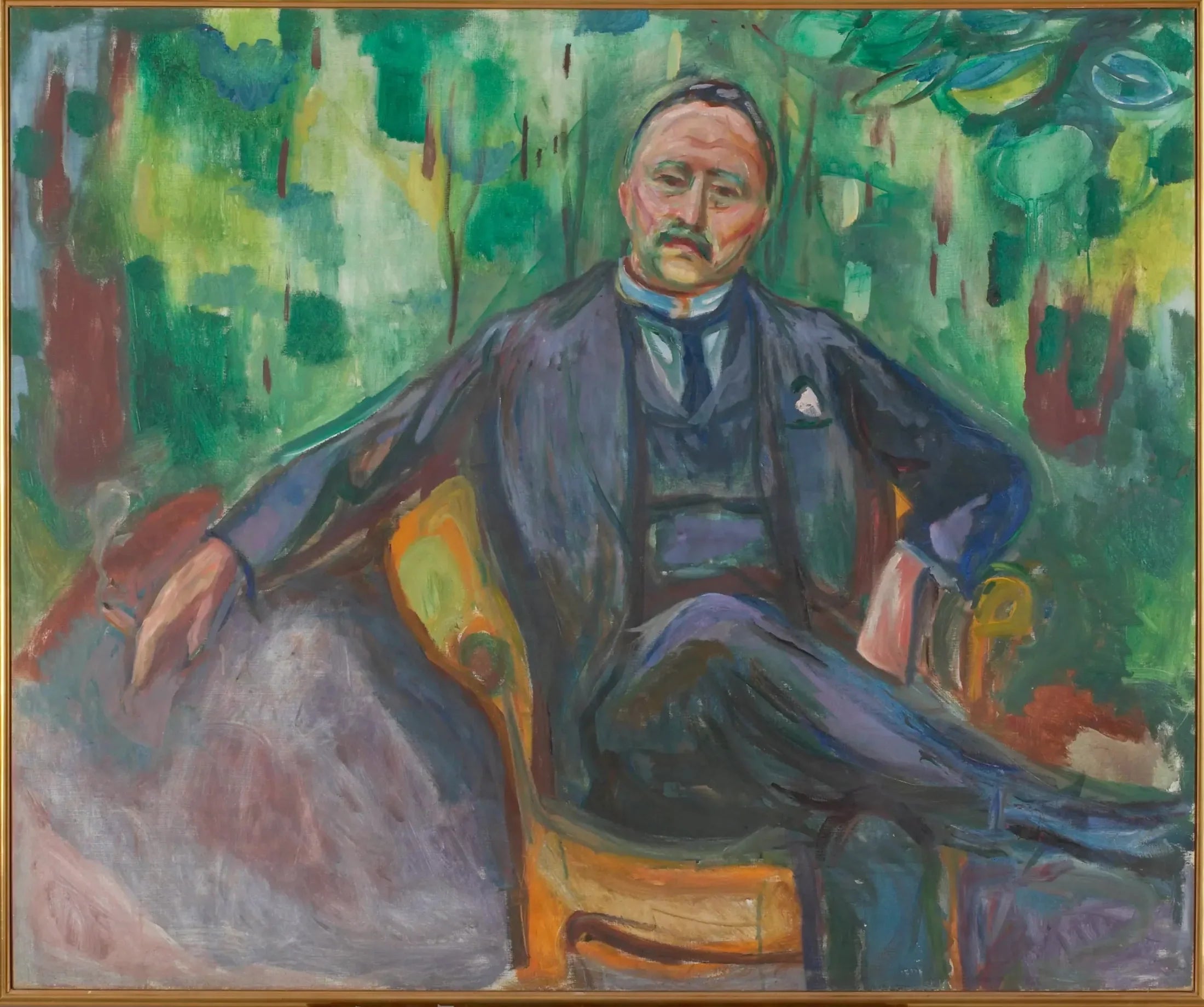 Heinrich C. Hudtwalcker - Edvard Munch image 1 copie peinte à la main à l’huile