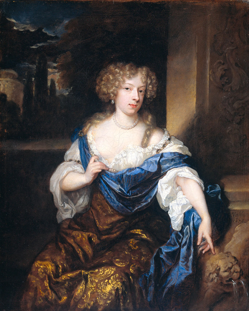 Hélène Catharina de Witte (1661-95). Épouse d'Iman Mogge, seigneur de Haamstede - Caspar Netscher
