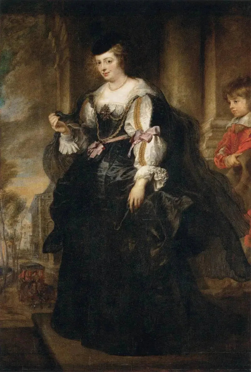 Helene Fourment at the carriage - Peter Paul Rubens