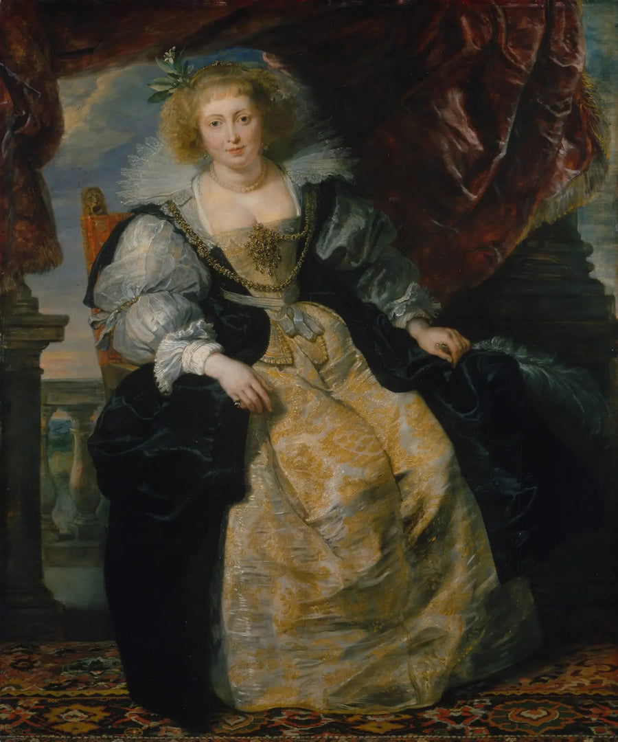 Hélène Fourment in her wedding dress - Peter Paul Rubens