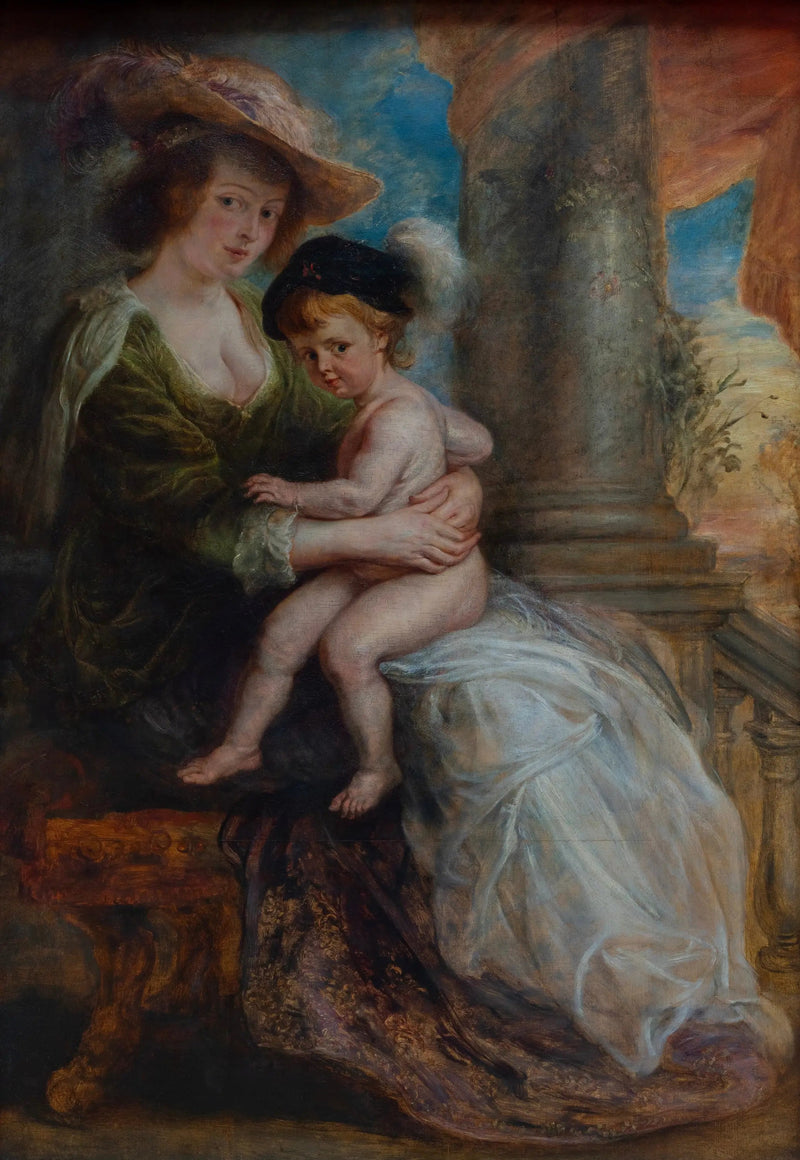 Hélène Fourment and her son Frans - Peter Paul Rubens