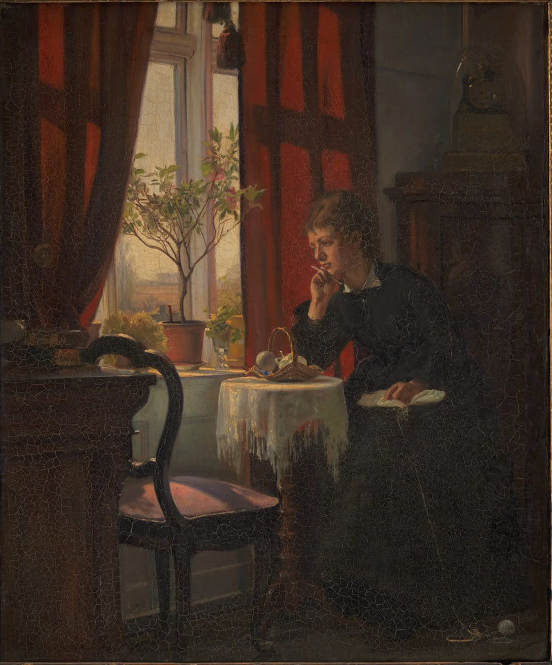 Helga Johansen, sister of artists - Viggo Johansen