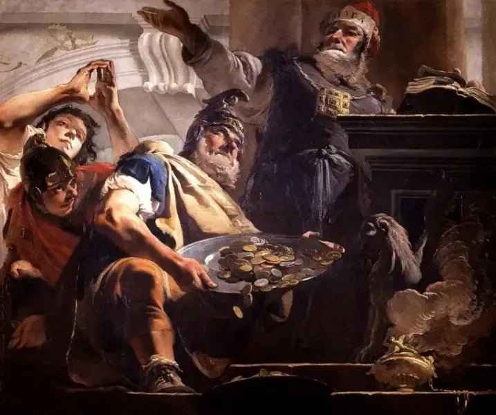 Heliodor plunders the temple - Giovanni Battista Tiepolo