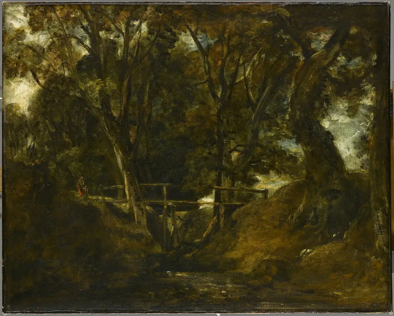 Helmingham Dell. Valley in Helmingham Park - John Constable