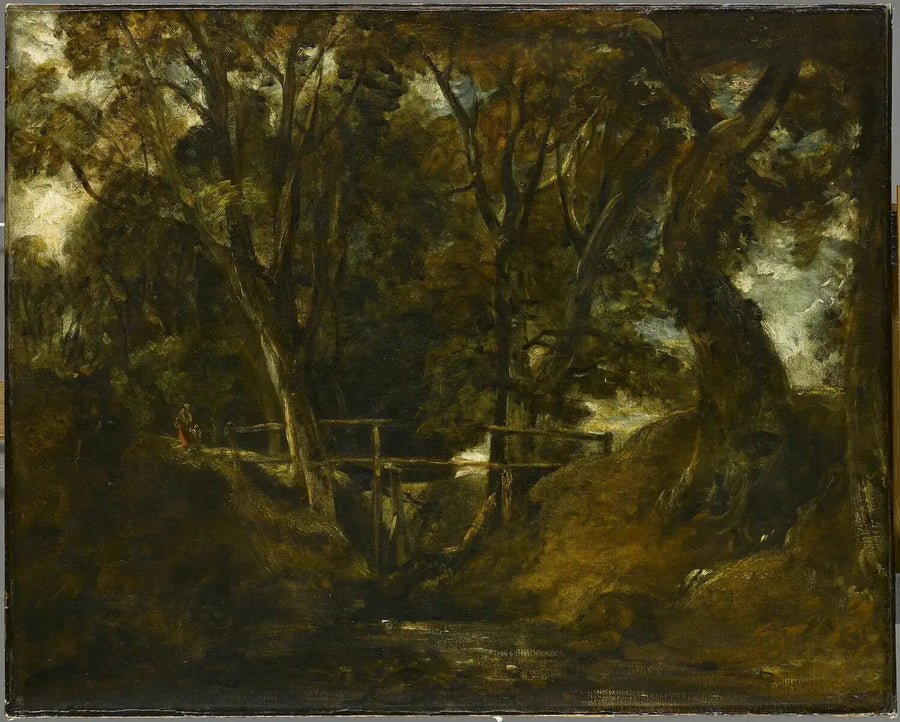 Helmingham Dell. Valley in Helmingham Park - John Constable