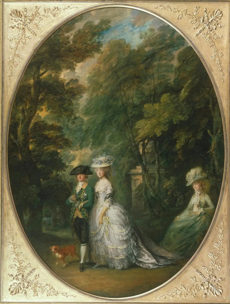 Henri, duc de Cumberland with Anne, Duchess of Cumberland, and Lady Elizabeth Luttrell - Thomas Gainsborough