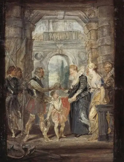Henri IV grants the regency to Marie de Médicis - Peter Paul Rubens