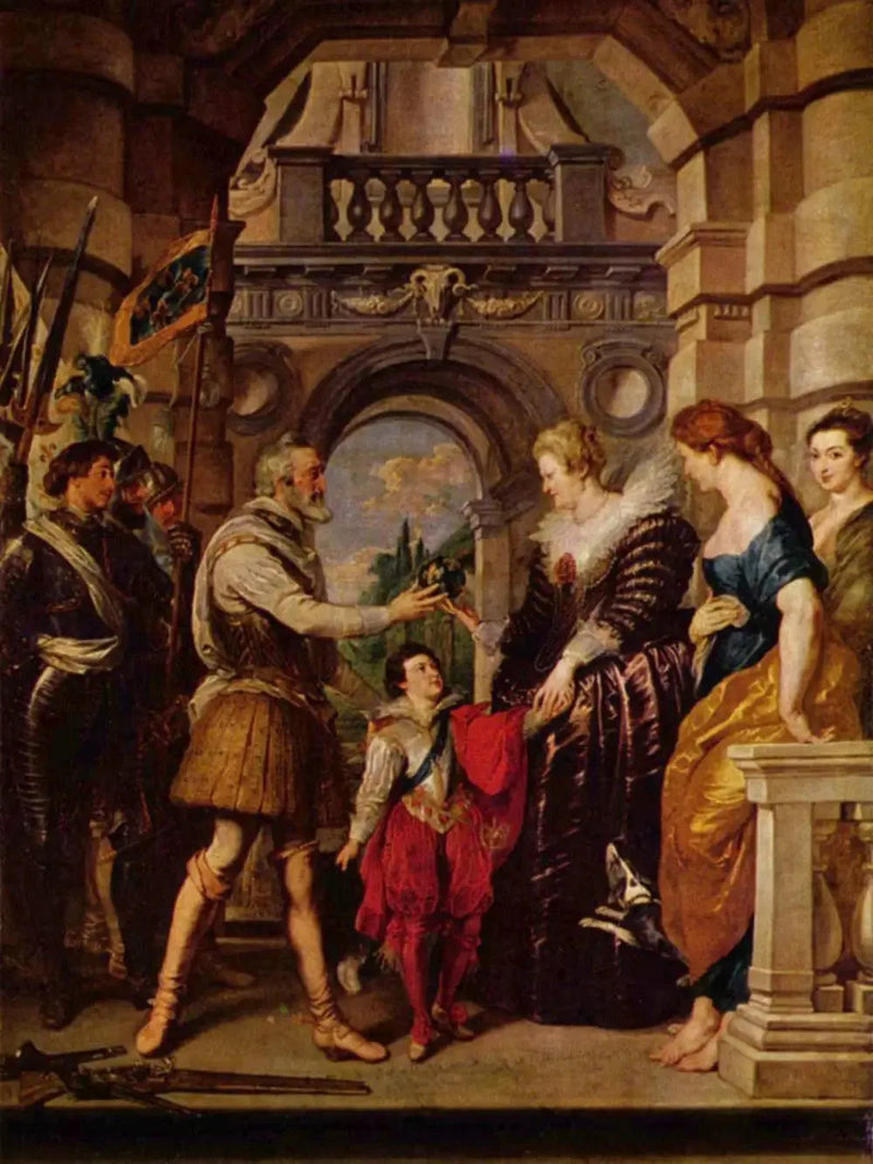 Henri IV Parting for the German War and Entrusting the Government of His Kingdom to the Queen on March 20, 1610 - Peter Paul Rubens