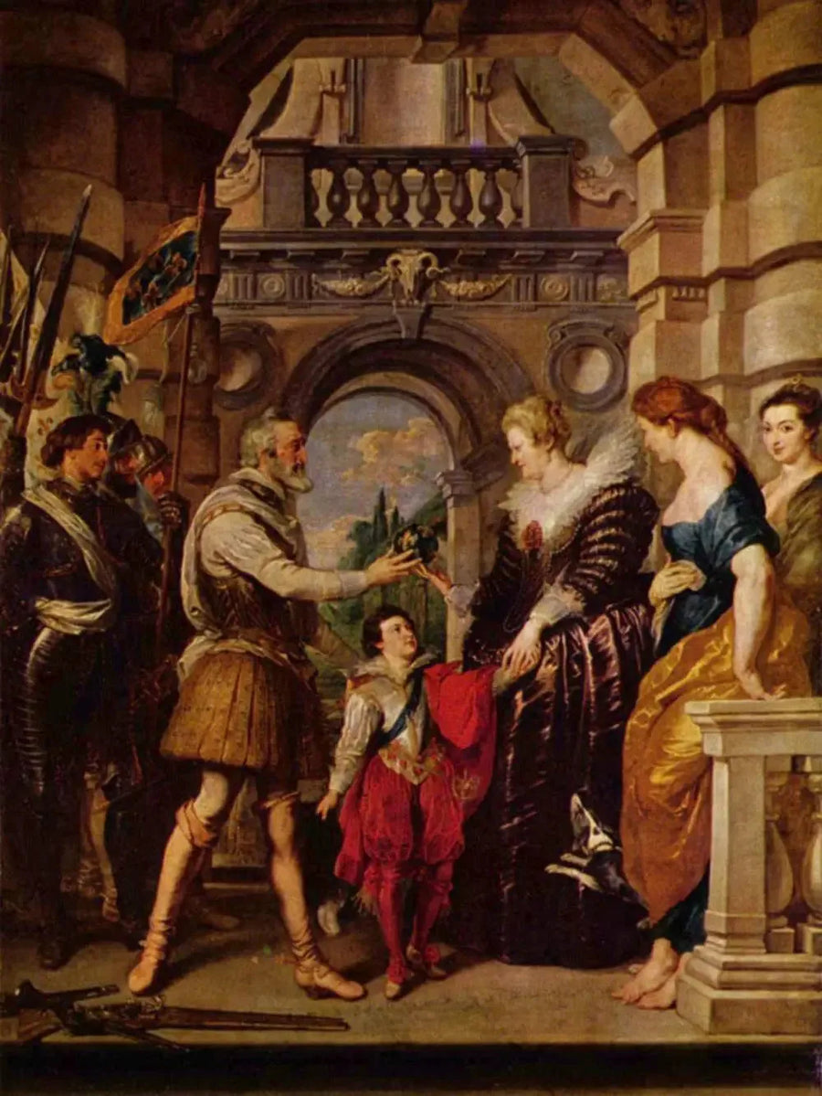 Henri IV Parting for the German War and Entrusting the Government of His Kingdom to the Queen on March 20, 1610 - Peter Paul Rubens