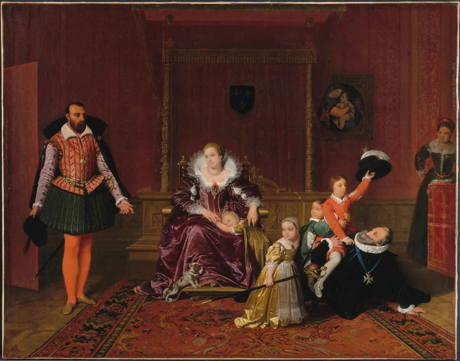 Henry IV Receiving the Spanish Ambassador - Jean-Auguste-Dominique Ingres