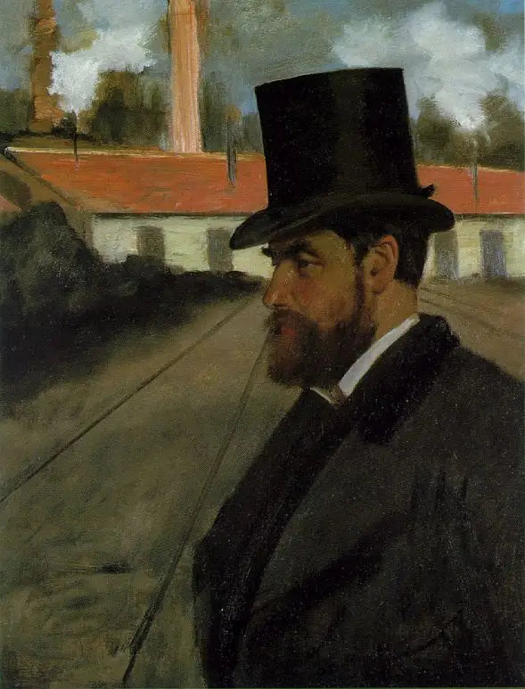 Henri Rouart in front of his factory - Edgar Degas
